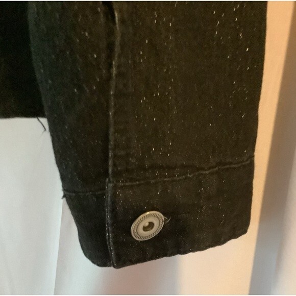Christopher & Banks Black Sparkle Jacket Women’s Size L W - Picture 5 of 8